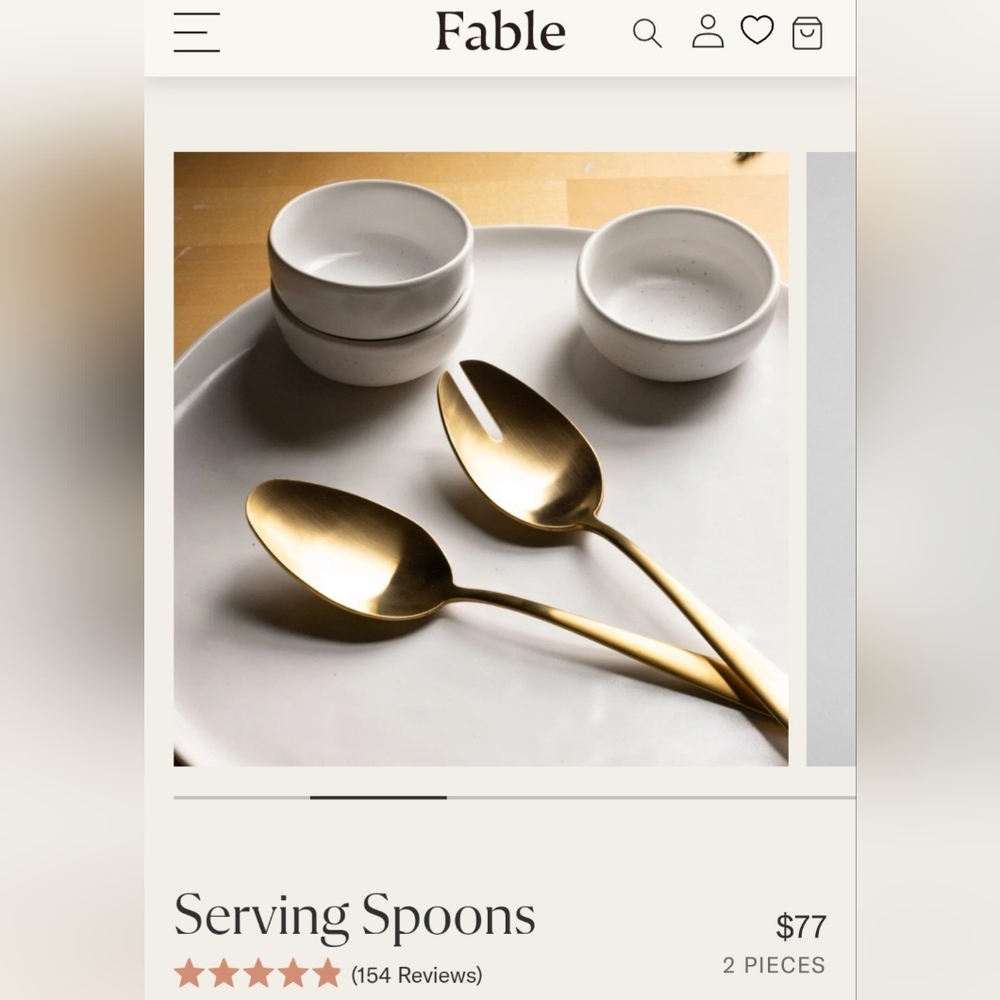 Serving spoons